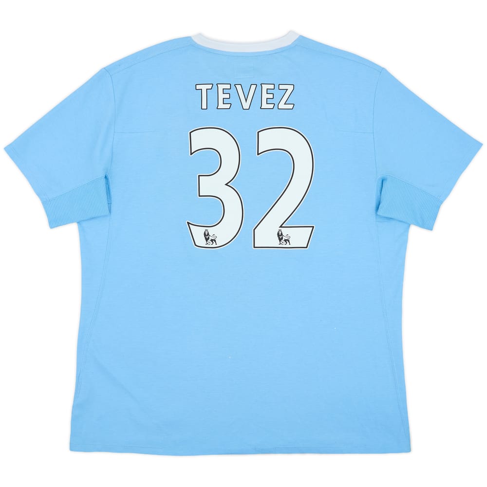 2009-10 Manchester City Home Shirt Tevez #32 - 8/10 - (XL)
