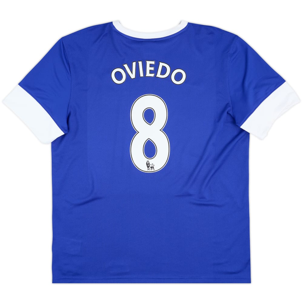 2012-13 Everton Home Shirt Oviedo #8 - 9/10 - (XL)