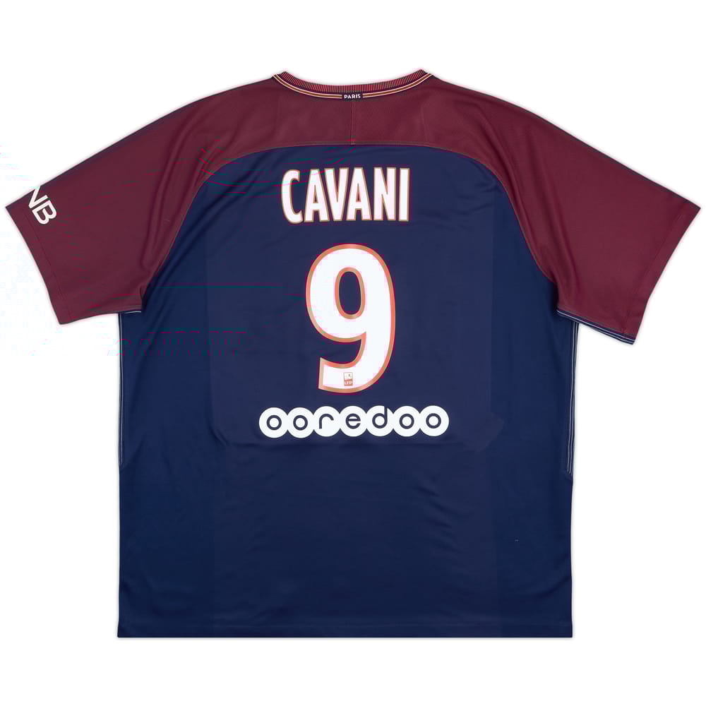 2017-18 Paris Saint-Germain Home Shirt Cavani #9 - 8/10 - (XL)
