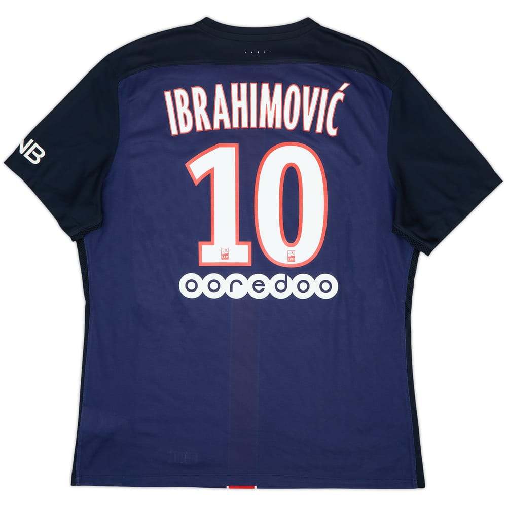 2015-16 Paris Saint-Germain Camiseta Local Auténtica Ibrahimovic #10 - 6/10 - (XL)