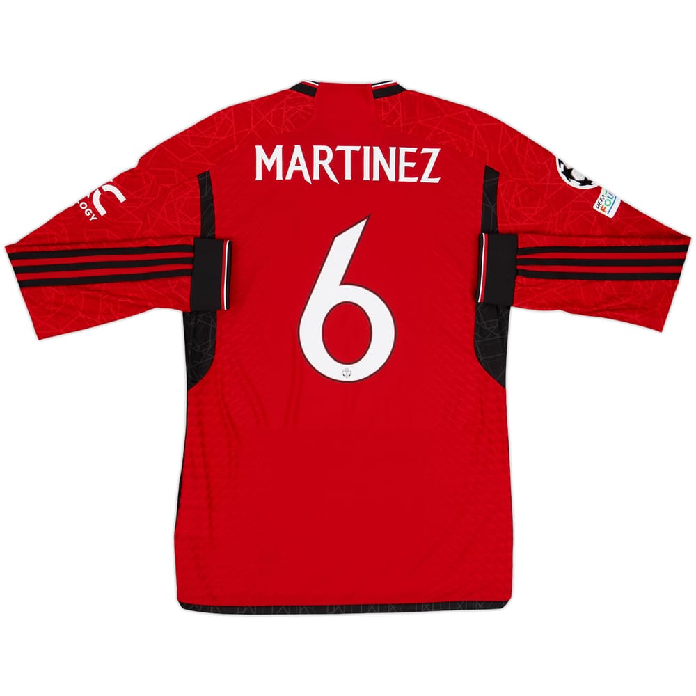 2023-24 Manchester United Authentic Home L/S Shirt Martinez #6 (M)