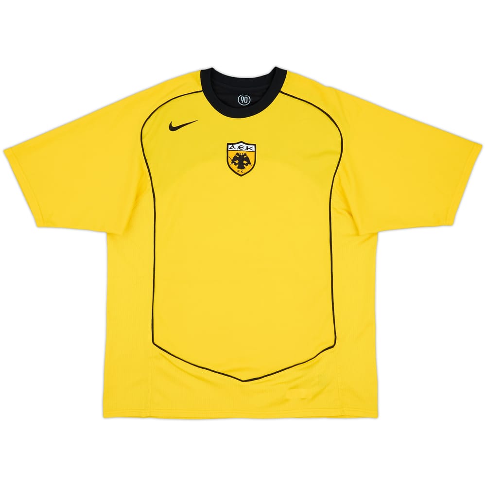 2004-05 AEK Athens Basic Home Shirt - 8/10 - (L)