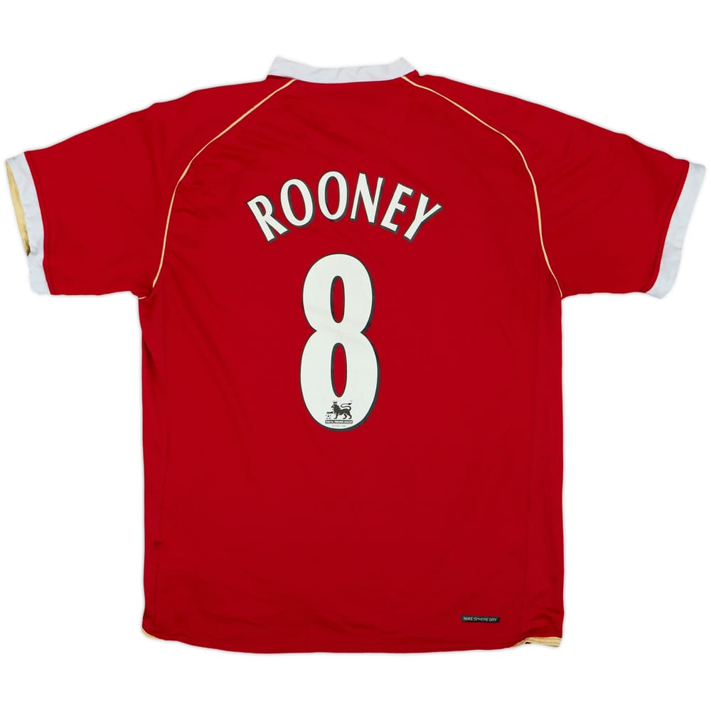 2006-07 Manchester United Home Shirt Rooney #8 - 6/10 - (M)