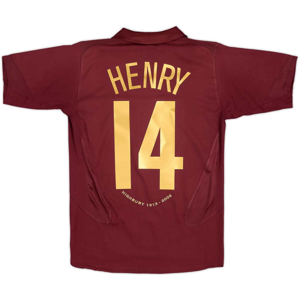 2005-06 Arsenal Home Shirt Henry #14 - 8/10 - (XL.Boys)