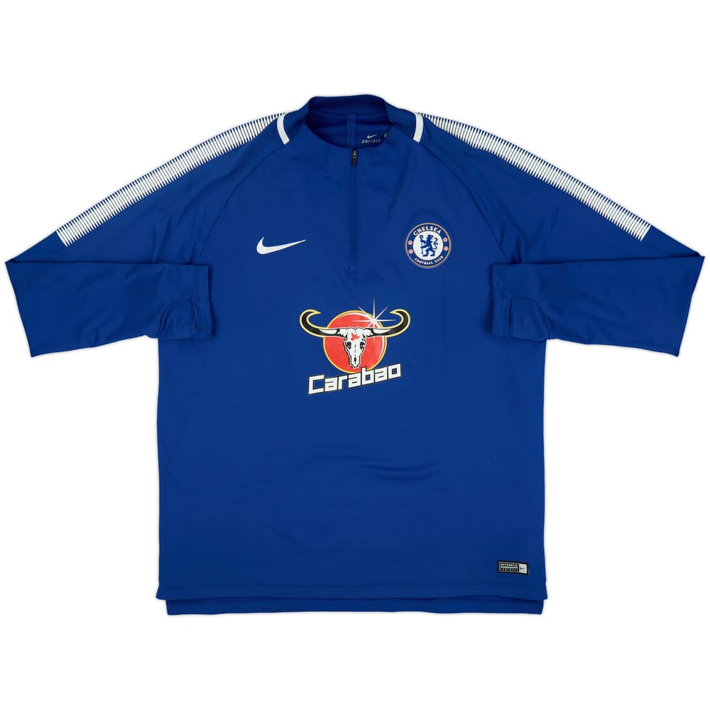 2017-18 Chelsea Nike 1/4 Zip Drill Top - 7/10 - (XL)