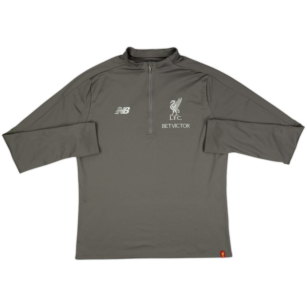 2016-17 Liverpool New Balance 1/4 Zip Drill Top - 8/10 - (L)
