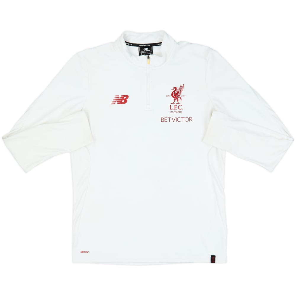 2017-18 Liverpool New Balance 1/4 Zip Drill Top - 5/10 - (M)