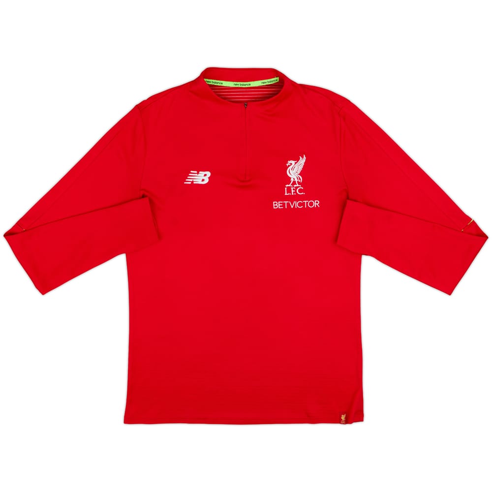 2018-19 Liverpool New Balance 1/4 Zip Drill Top - 7/10 - (L)