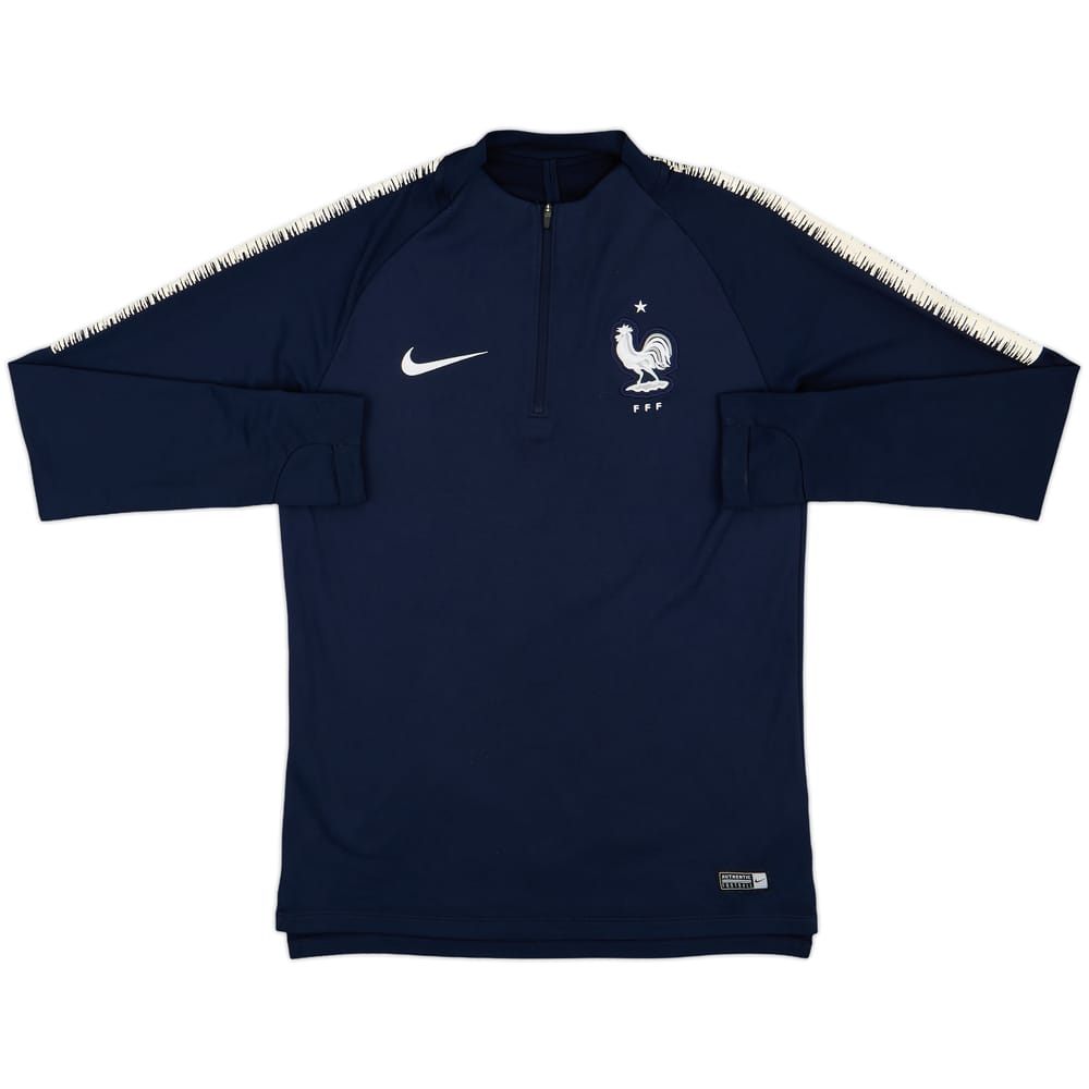 2018-19 France Nike 1/4 Zip Drill Top - 8/10 - (S)