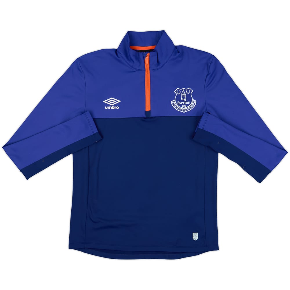 2017-18 Everton Umbro 1/4 Zip Drill Top - 8/10 - (S)