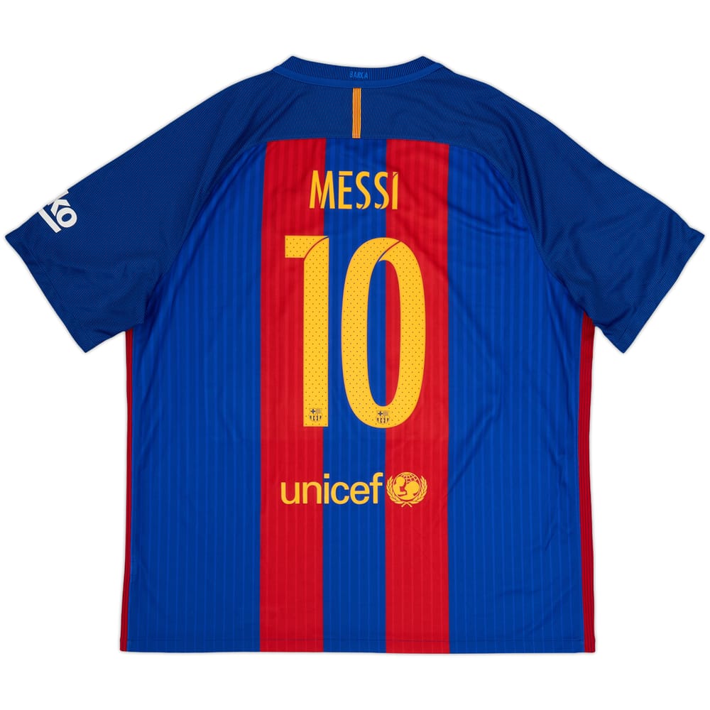 2016-17 Barcelona Home Shirt Messi #10 - 9/10 - (XXL)