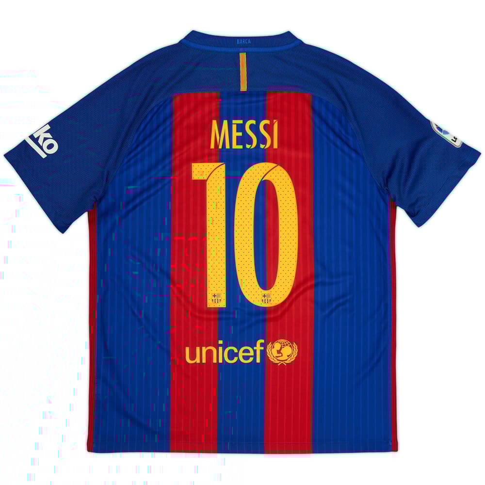 2016-17 Barcelona Camiseta Local Messi #10 - 7/10 - (L)