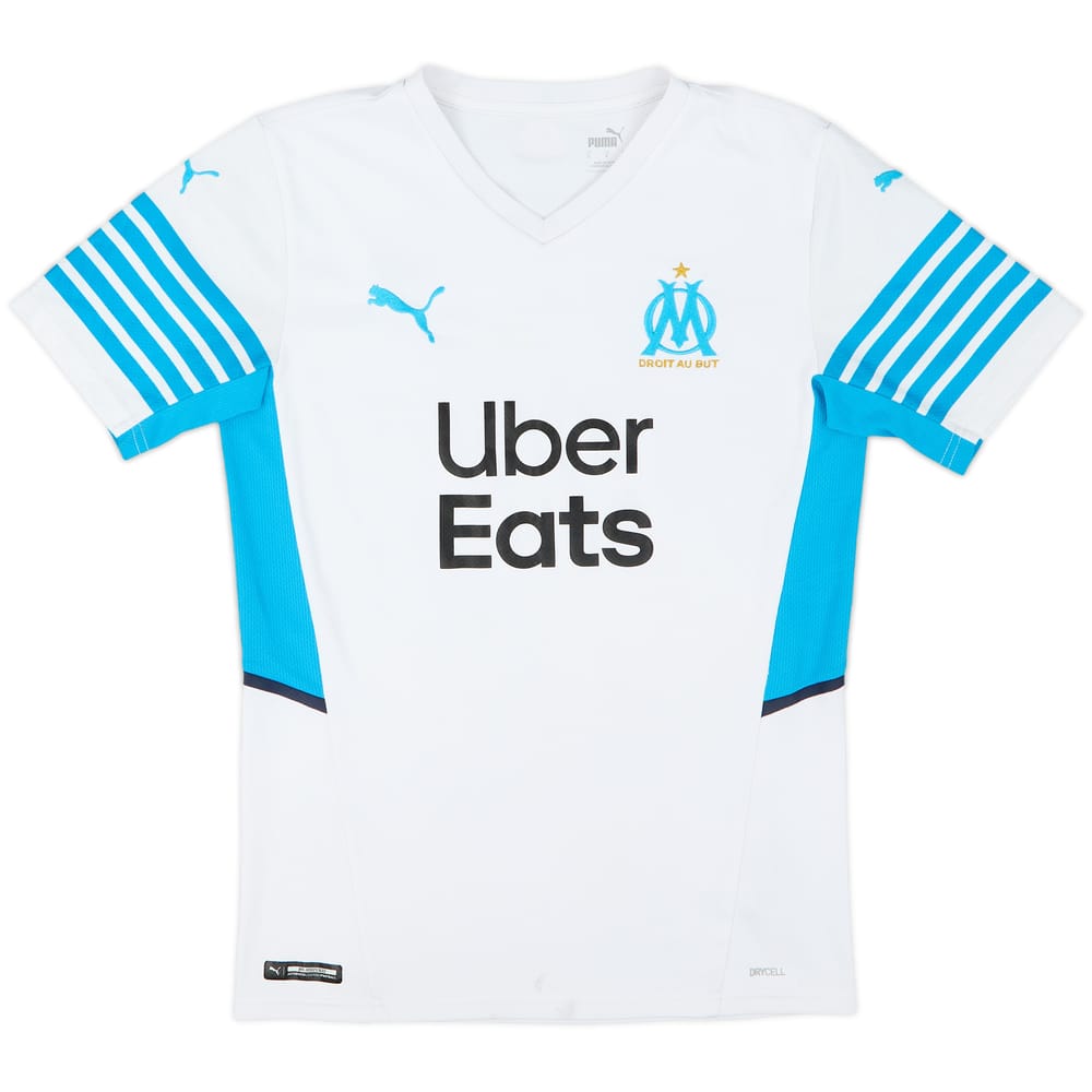 2021-22 Olympic Olympique Marseille Home Shirt - 6/10 - (S)