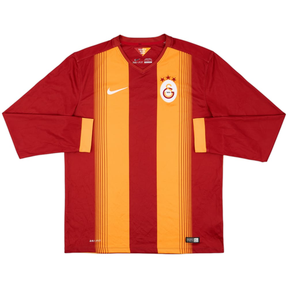 2014-15 Galatasaray Home L/S Shirt - 8/10 - (L)
