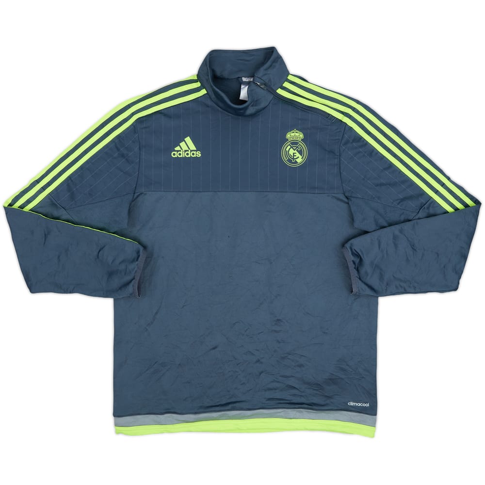2015-16 Real Madrid adidas 1/4 Zip Drill Top - 7/10 - (M)