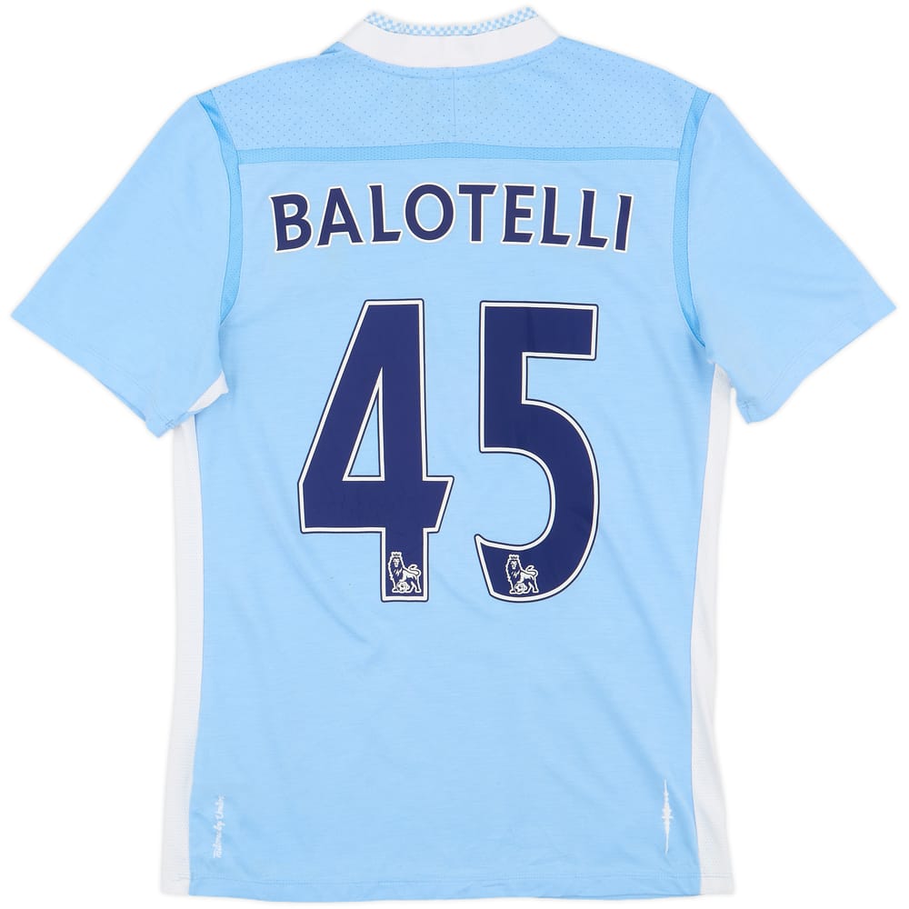 2011-12 Manchester City Home Shirt Balotelli #45 - 6/10 - (XS)