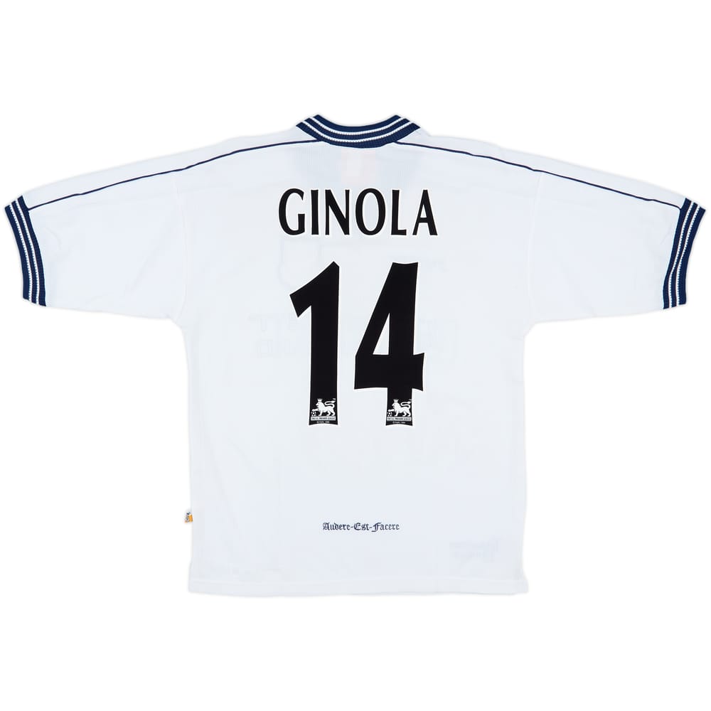 1997-99 Tottenham Home Shirt Ginola #14 - 8/10 - (S)