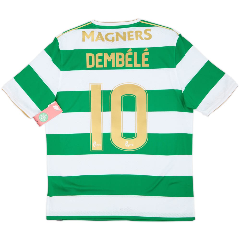 2017-18 Celtic 'Lisbon Lions 50th Anniversary' Home Shirt Dembele #10 (S)