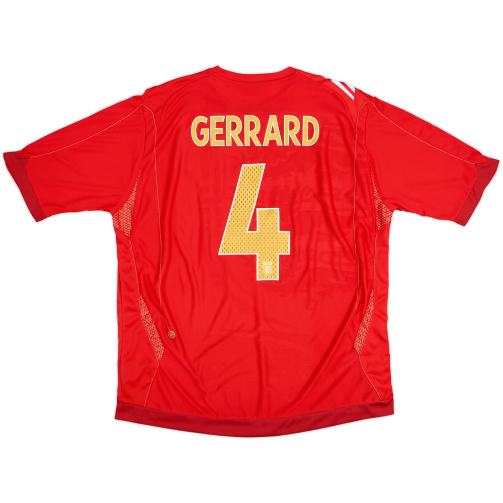 2006-08 England Away Shirt Gerrard #4 - 10/10 - (XXL)