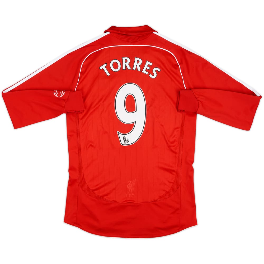 2006-08 Liverpool Home L/S Shirt Torres #9 - 6/10 - (S)