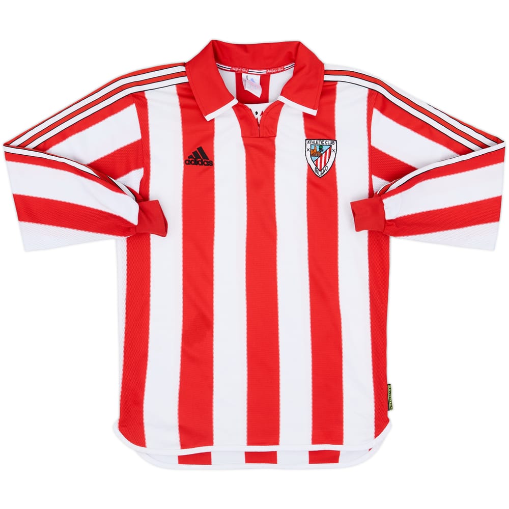 1999-01 Athletic Bilbao Player Issue Home L/S Shirt - 7/10 - (S)
