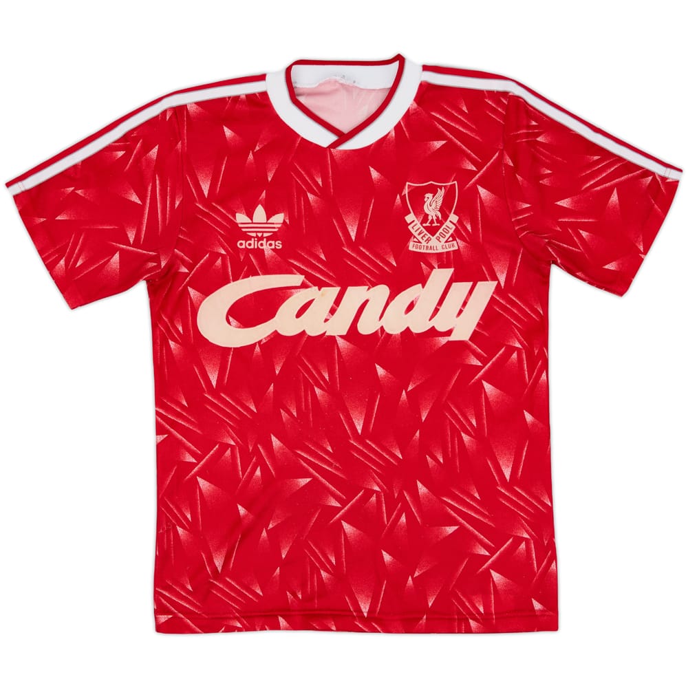 1989-91 Liverpool Home Shirt - 6/10 - (L.Boys)