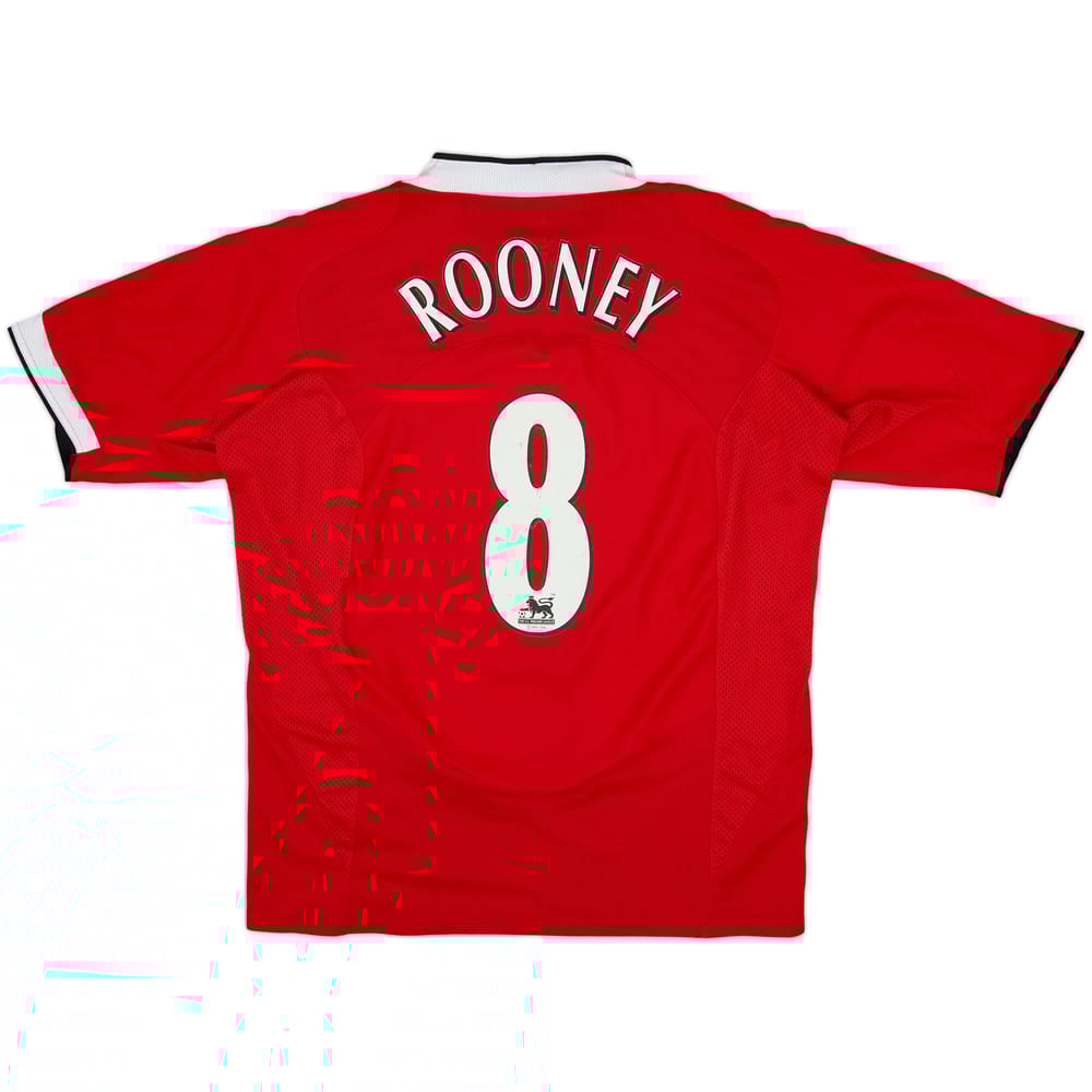 2004-06 Manchester United Home Shirt Rooney #8 - 7/10 - (L)