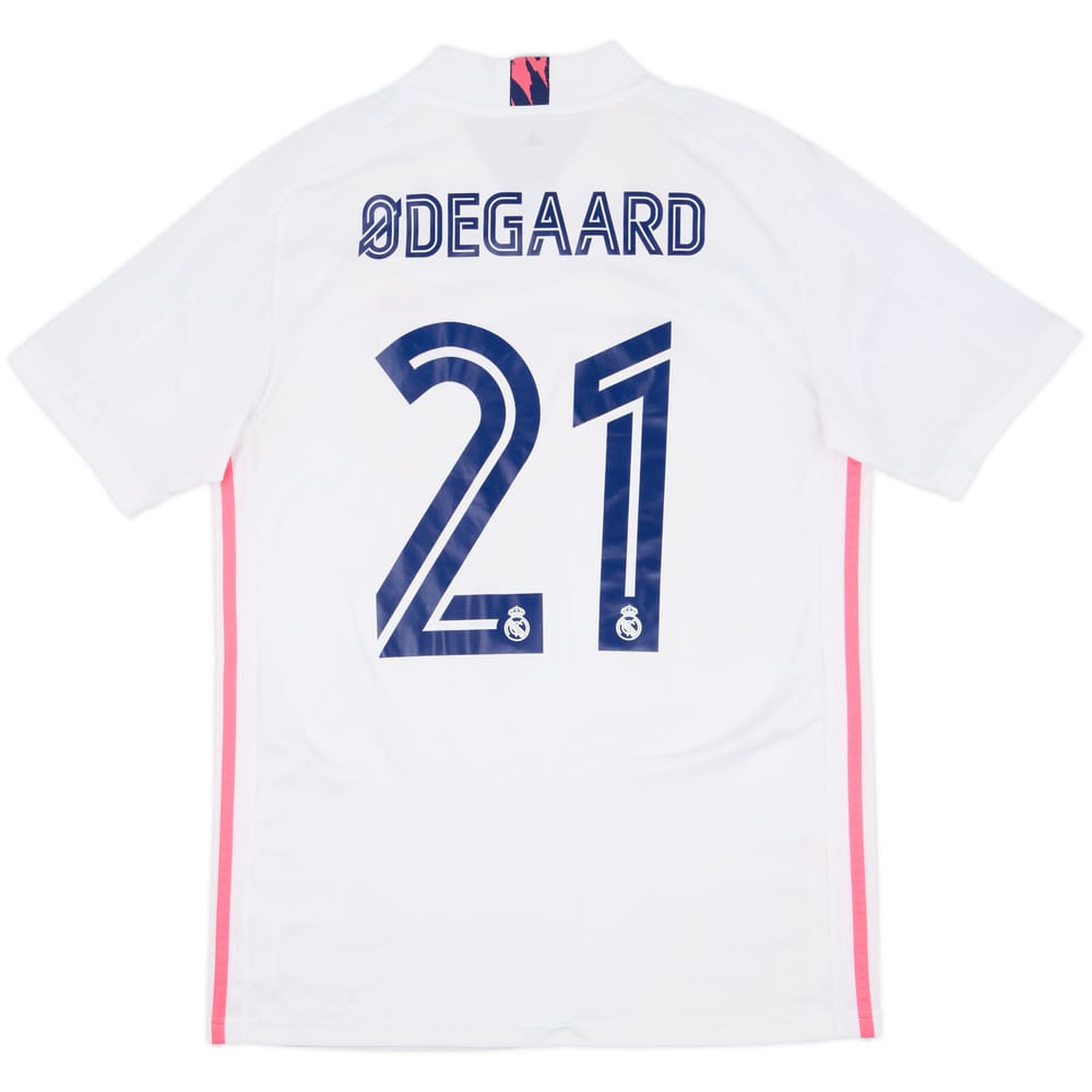 2020-21 Real Madrid Home Shirt Odegaard #21 - 7/10 - (M)