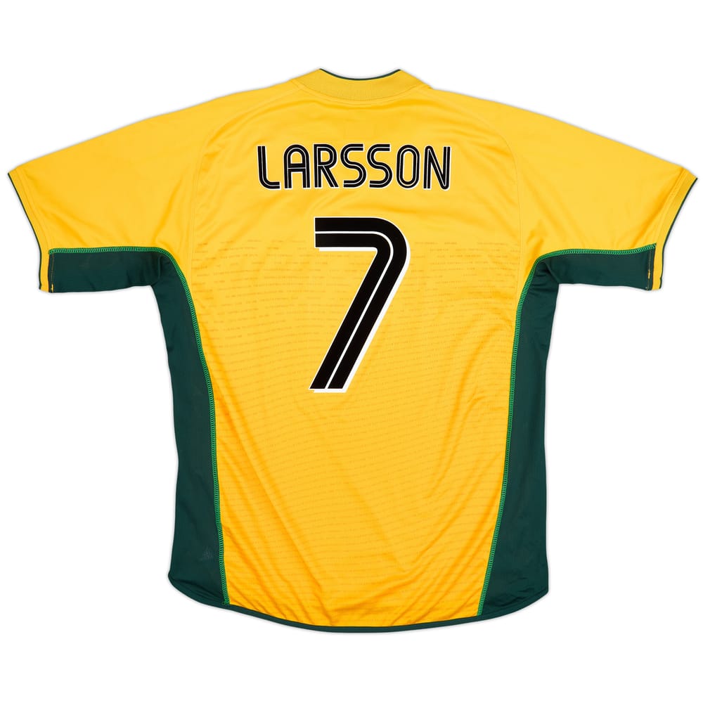 2002-03 Celtic Away Shirt Larsson #7 - 8/10 - (XL)