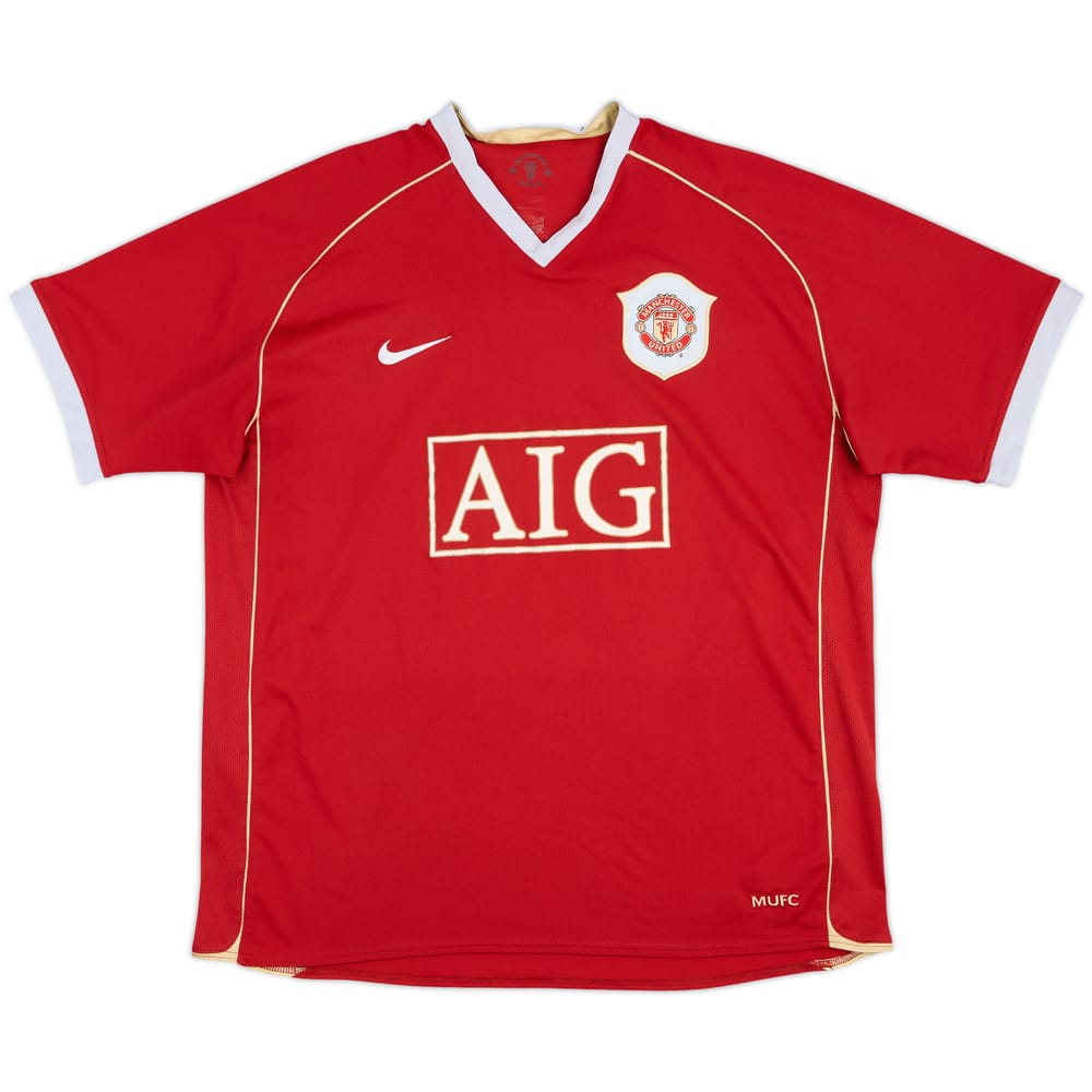 2006-07 Manchester United Home Shirt - 5/10 - (XL)