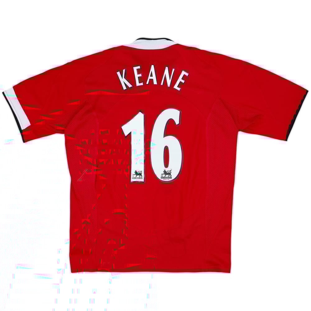 2004-06 Manchester United Home Shirt Keane #16 - 6/10 - (M)