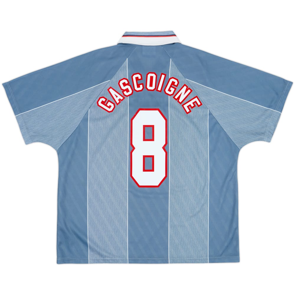 1996-97 England Away Shirt Gascoigne #8 - 8/10 - (XXL)