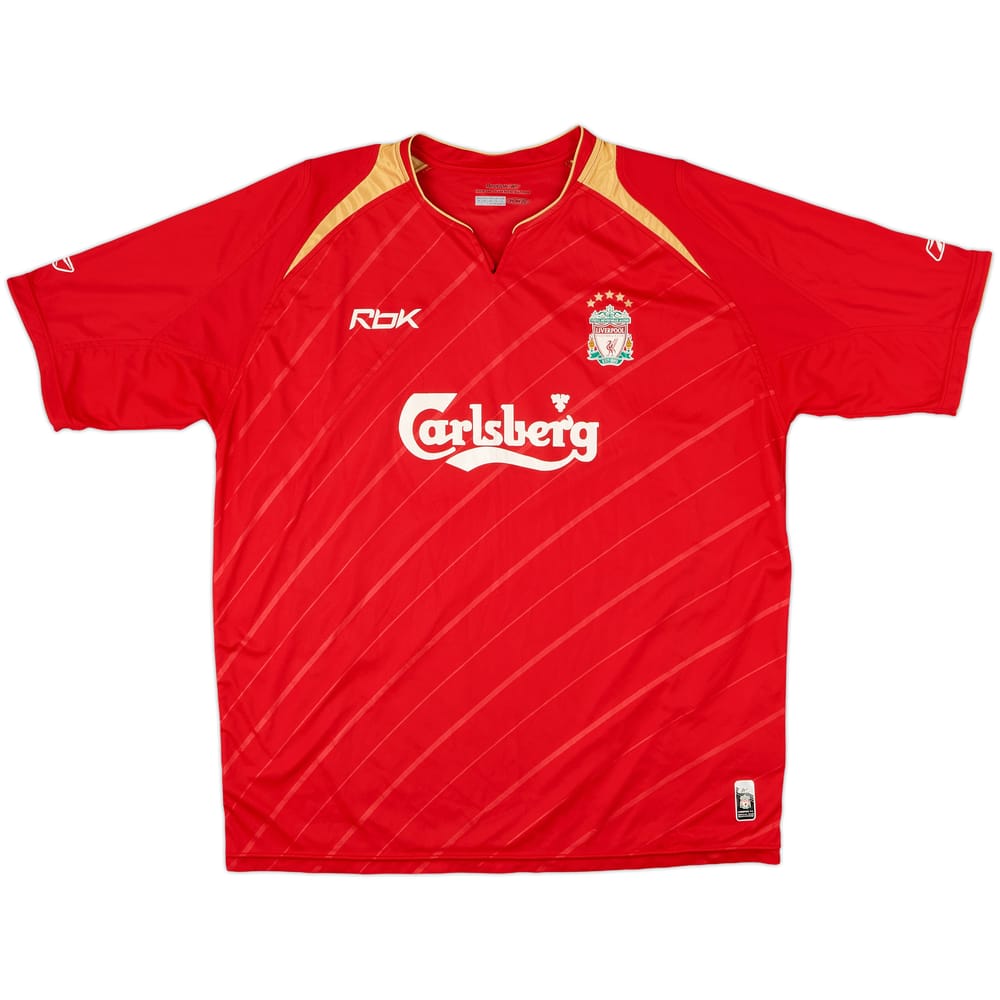 2005-06 Liverpool CL Home Shirt - 6/10 - (XL)