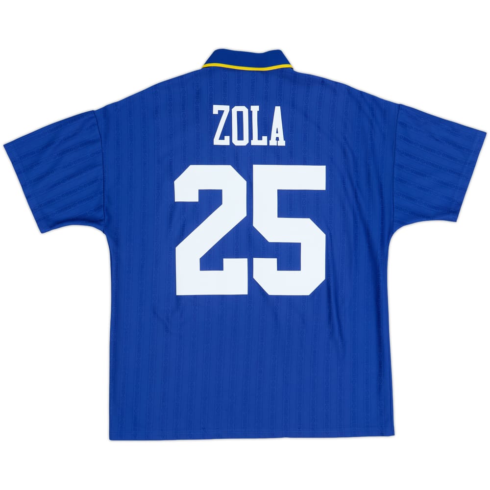 1995-97 Chelsea Home Shirt Zola #25 - 6/10 - (L)