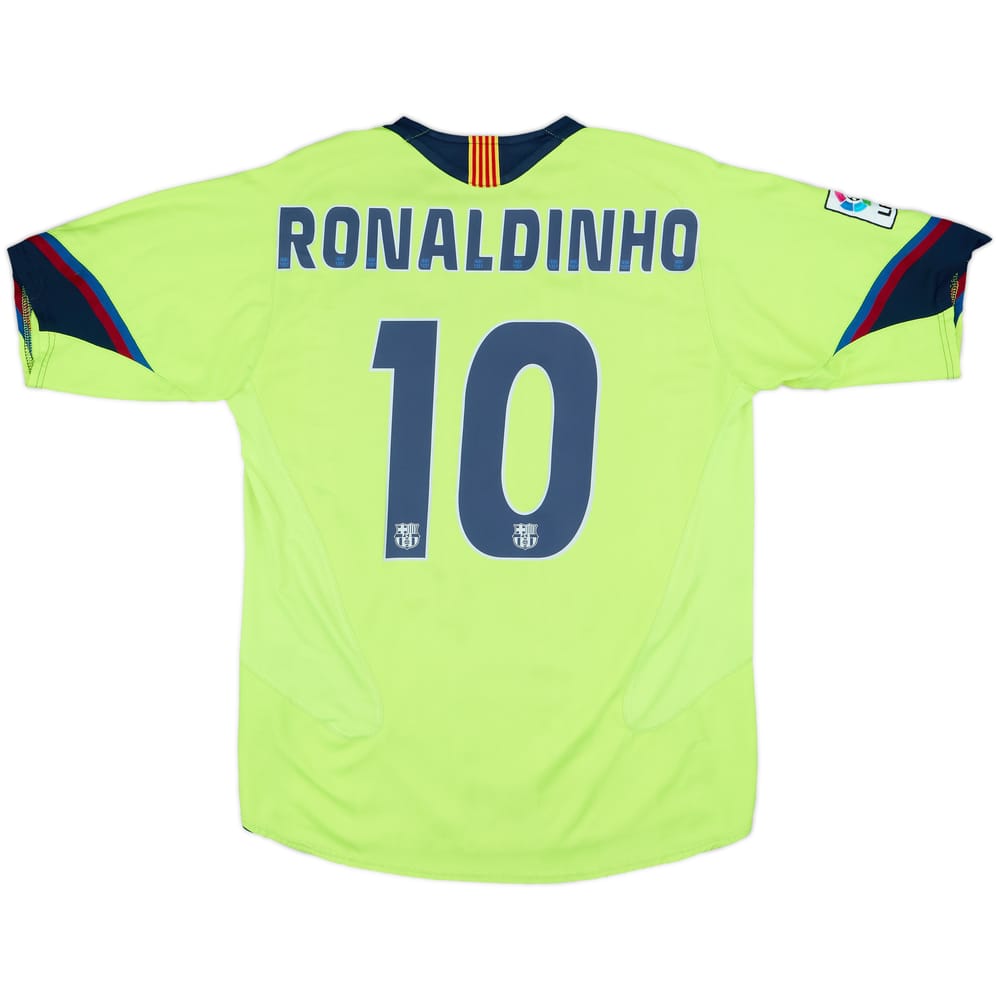 2005-06 Barcelona Away Shirt Ronaldinho #10 - 6/10 - (M)