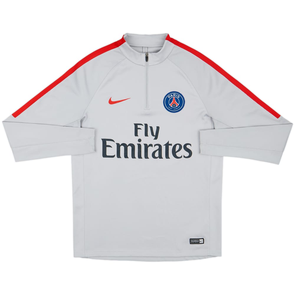 2017-18 Paris Saint-Germain Nike 1/4 Zip Drill Top - 7/10 - (M)