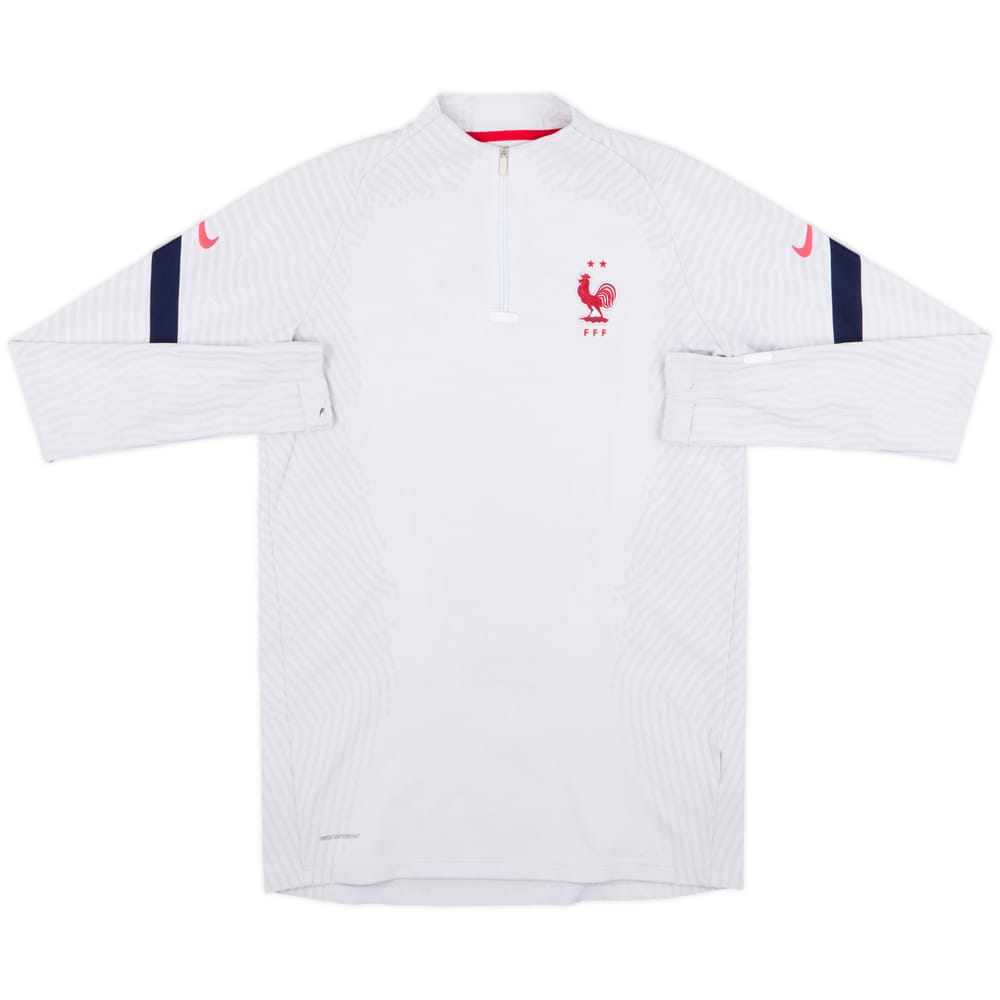 2020-21 France Nike Vaporknit 1/4 Zip Drill Top - 7/10 - (M)