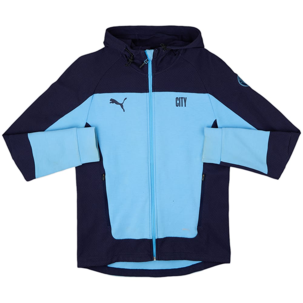 2021-22 Manchester City Puma Hooded Track Jacket - 8/10 - (M)