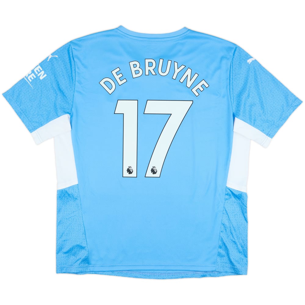 2021-22 Manchester City Home Shirt De Bruyne #17 - 8/10 - (XL)