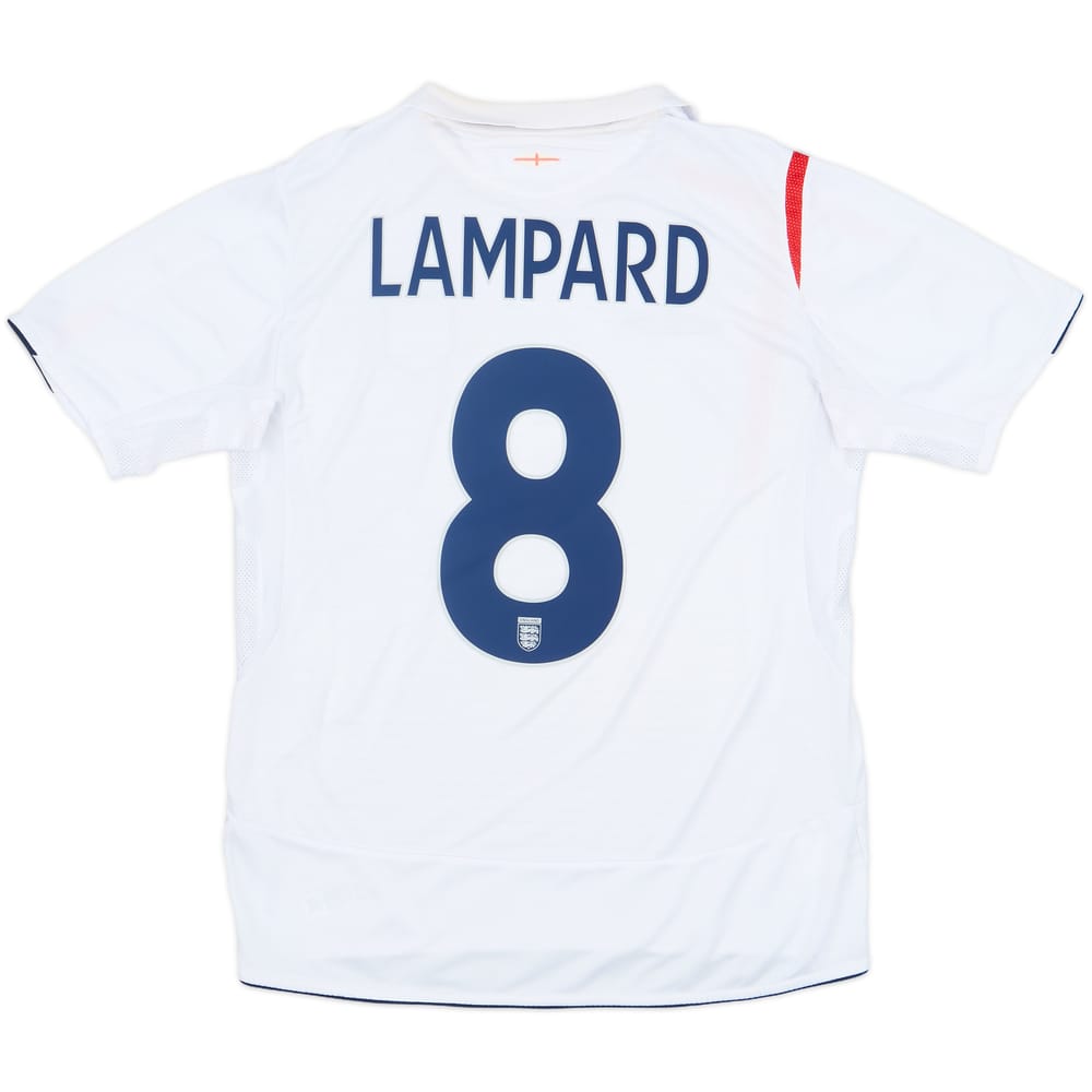 2005-07 England Home Shirt Lampard #8 - 5/10 - (M)