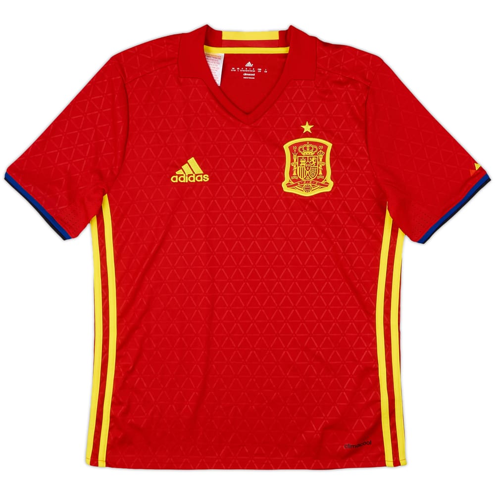 2016-17 Spain Home Shirt - 10/10 - (L.Boys)