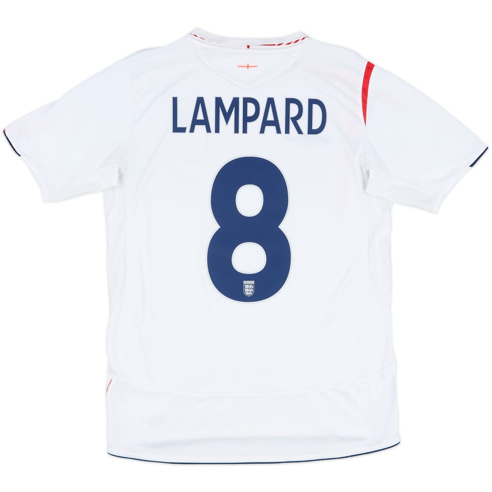 2005-07 England Home Shirt Lampard #8 - 5/10 - (M)