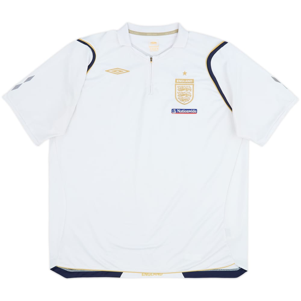 2006-07 England Umbro 1/4 Zip Training Shirt - 7/10 - (XXL)