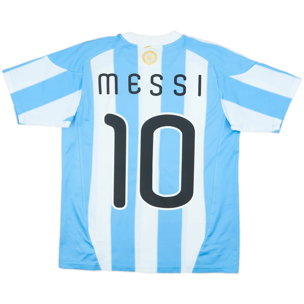 2010-11 Argentina Home Shirt Messi #10 - 6/10 - (L.Boys)