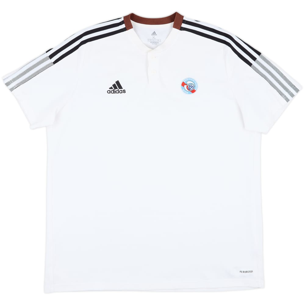 2021-22 Strasbourg adidas Polo Shirt - 8/10 - (XL)
