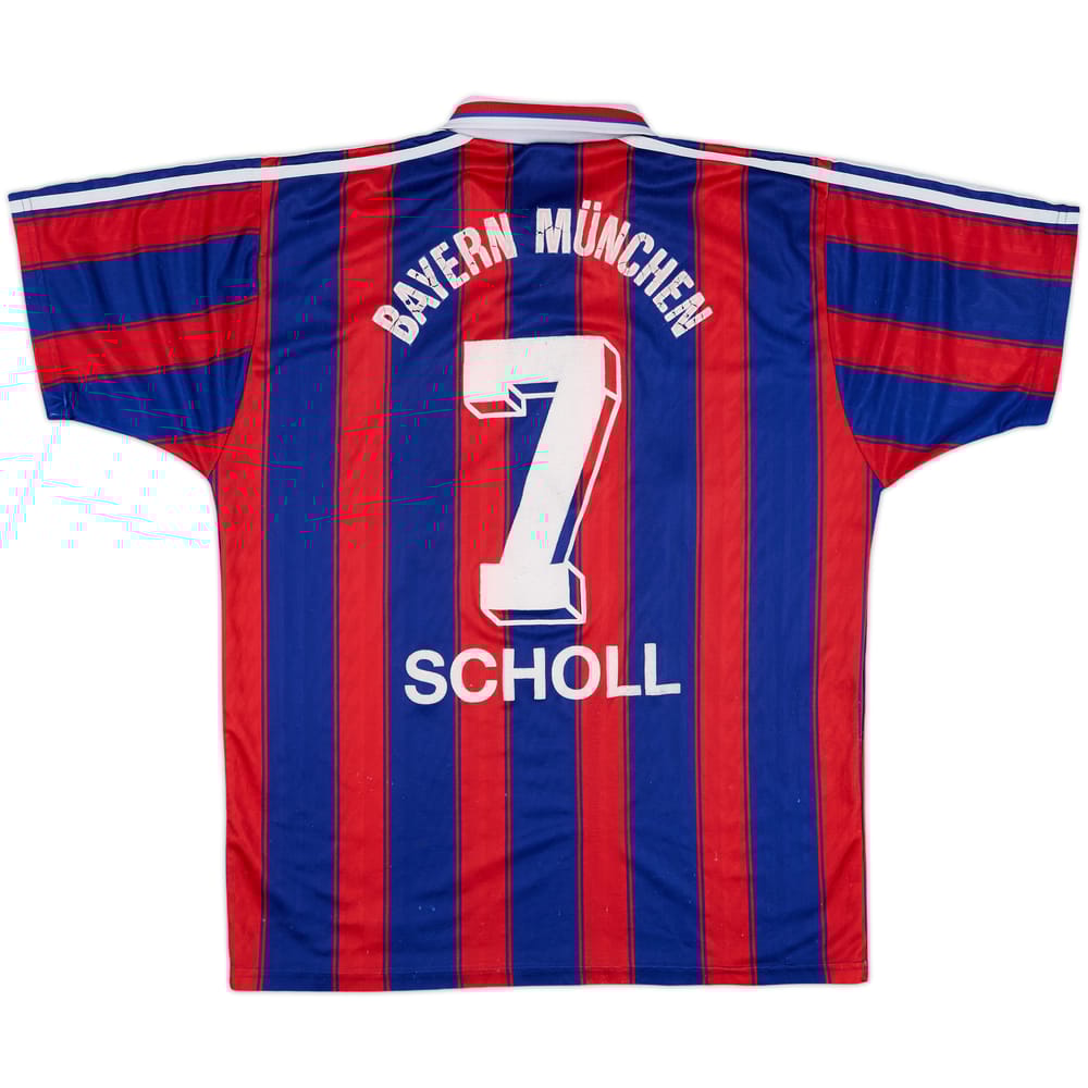 1995-97 Bayern Munich Home Shirt Scholl #7 - 5/10 - (L)