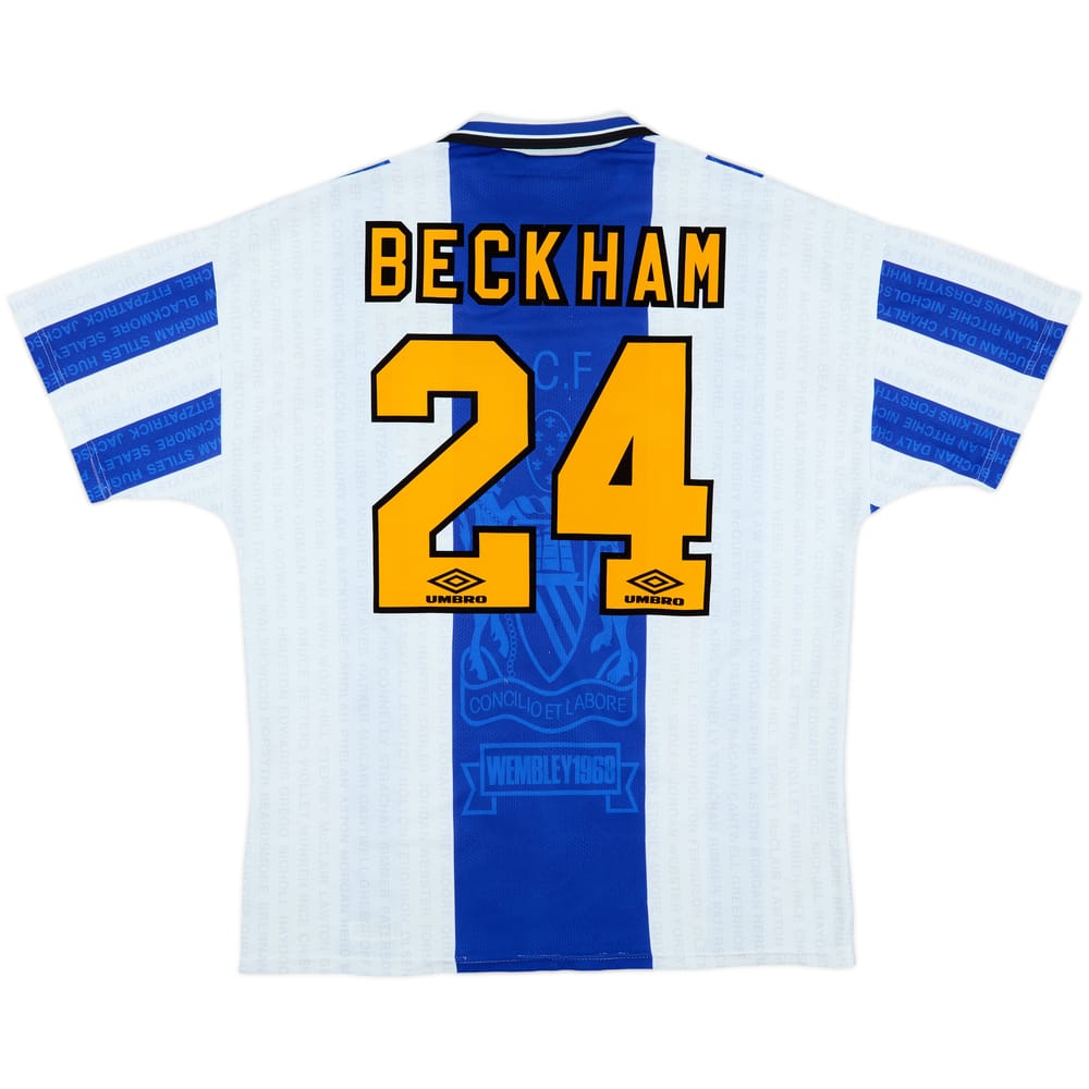 1994-96 Manchester United Third Shirt Beckham #24 - 9/10 - (XL)