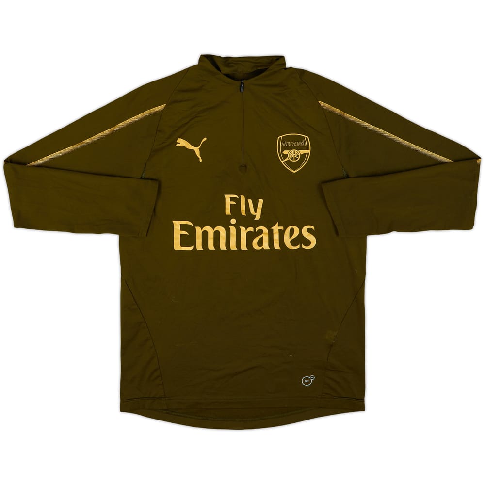 2018-19 Arsenal Puma 1/4 Zip Training Top - 7/10 - (L.Boys)