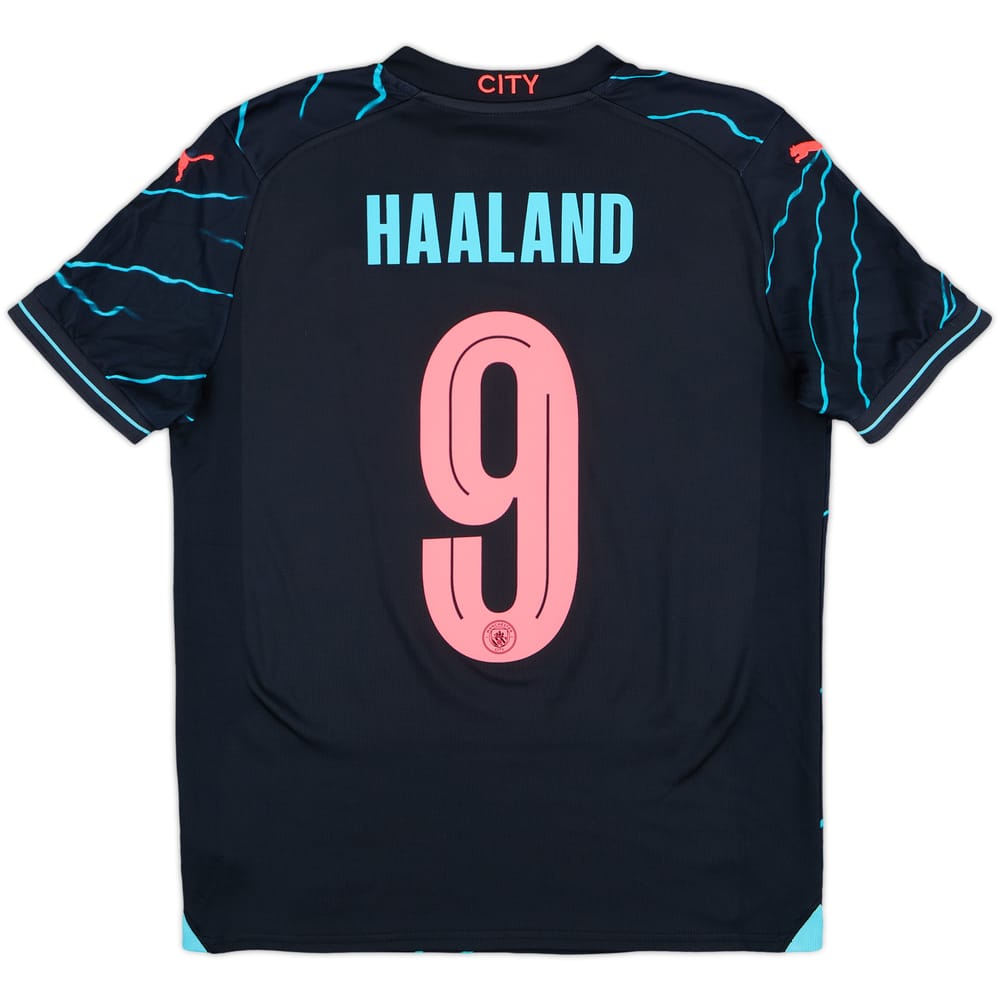2023-24 Manchester City Third Shirt Haaland #9 - 8/10 - (XL.Boys)