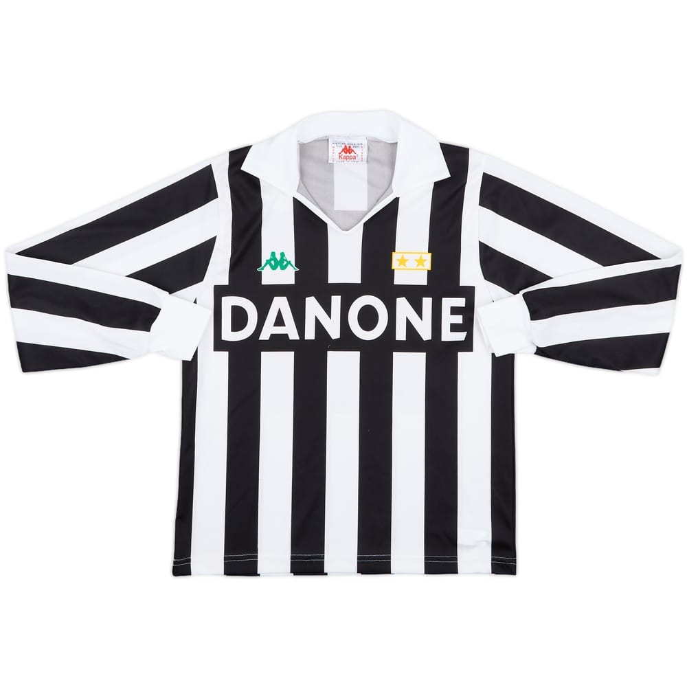 1992-94 Juventus Home L/S Shirt - 8/10 - (S.Boys)